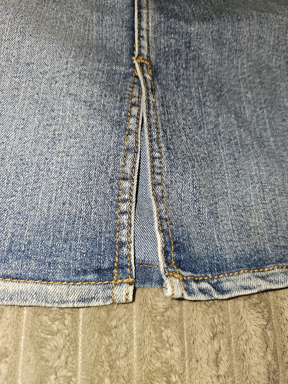 Faded Glory Light Blue Denim Skirt 14 - SK1 - Picture 5 of 9